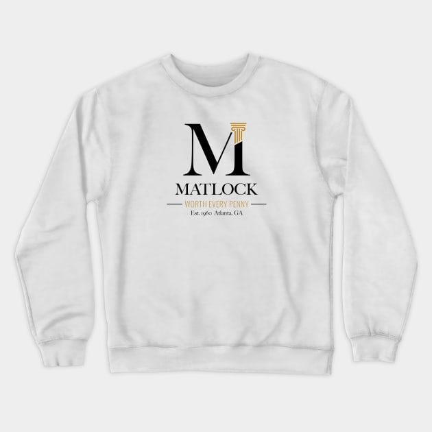 Ben Matlock Law Firm Crewneck Sweatshirt by Peebs